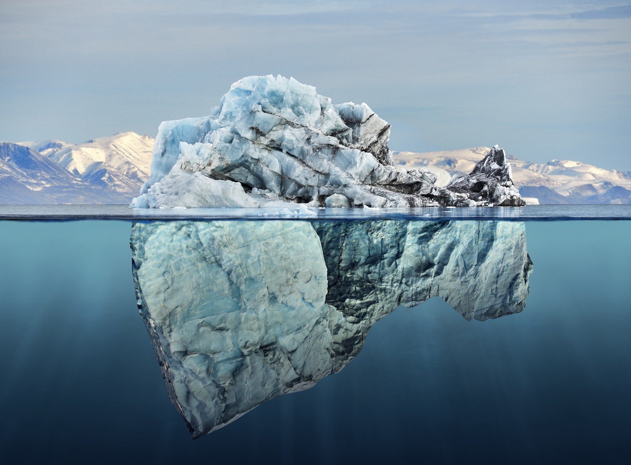 real iceberg underwater